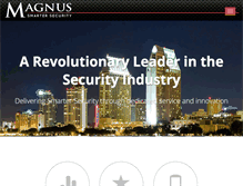 Tablet Screenshot of magnussecurity.com